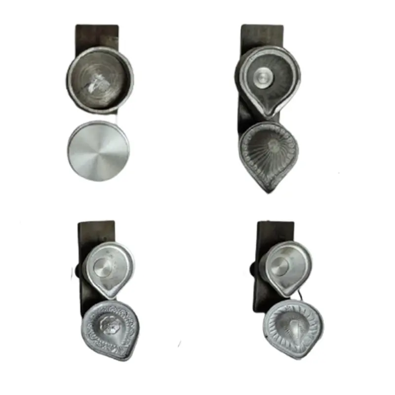 3" Inch Designer Cow Dung Diya Making Mold with Clutch